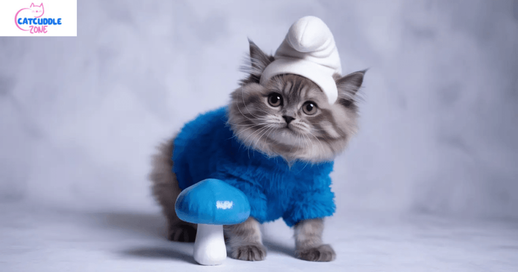 Burmese vs Smurf Cat